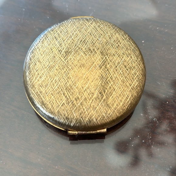 Vintage gold compact mirror - Picture 7 of 7